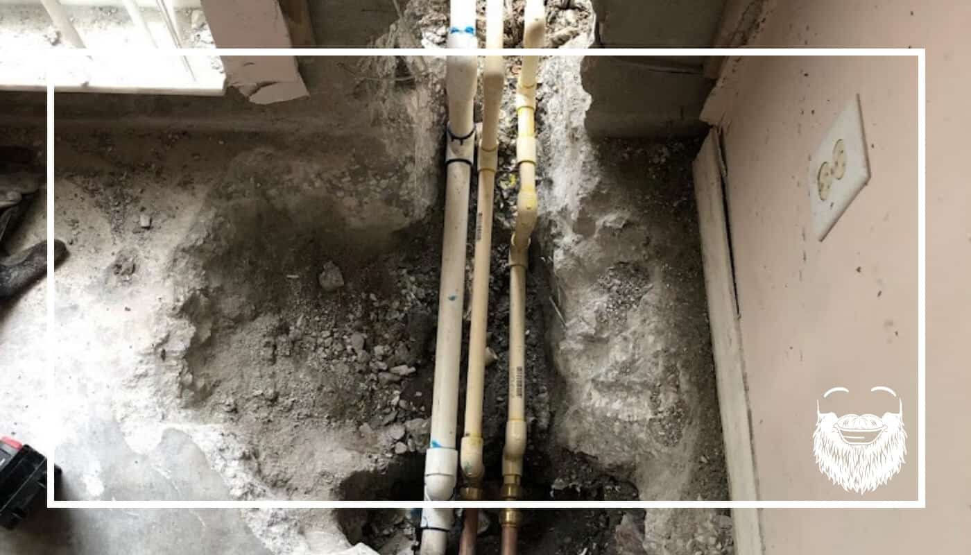 Slab Leak Repair Construction 2x 1