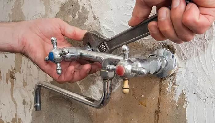 Leaking Faucet Getting Fixed