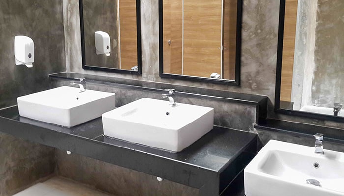 sinks in a public restroom
