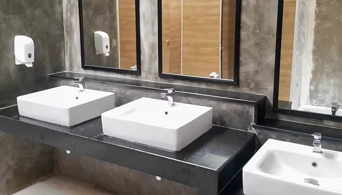 sinks in a public restroom